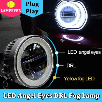 

1 Set Auto LED Angel Eyes Daytime Running Light Car Projector Fog Lamp For Mitsubishi Triton L200 2013-2018,3 IN 1 Functions
