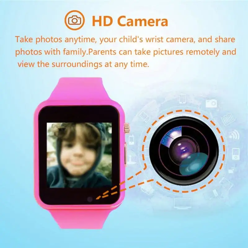 U10 анти-потерянный Smartwatch Для детей Смарт наручные часы отслеживания активности часы Розовый