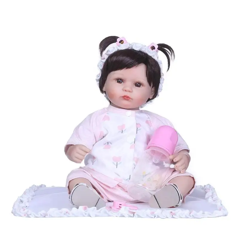 NPK моделирование Reborn Baby Dolls малыш Reborn Doll игрушки для детей силиконовые восхитительные реалистичные спящие успокаивающие Playmate - Цвет: 40cm