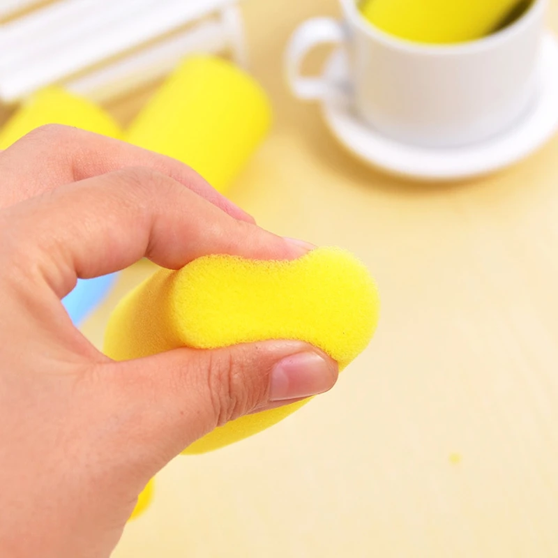 

Drop ShiP Safety Cup Cleaner Sponge Brush Baby Feeding Milk Bottle Nipple Cleaning Tool