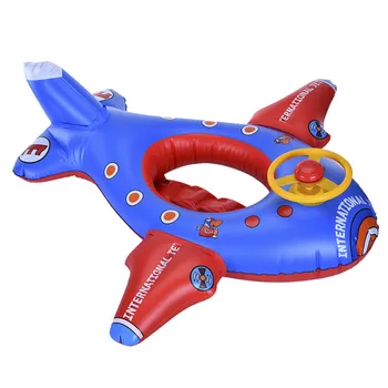 

Kids Cartoon Safety Swimming Rings Baby Inflatable Swim Ring Floating Lifebuoy Cute Pool Float Child Aircraft Toys Seat boat