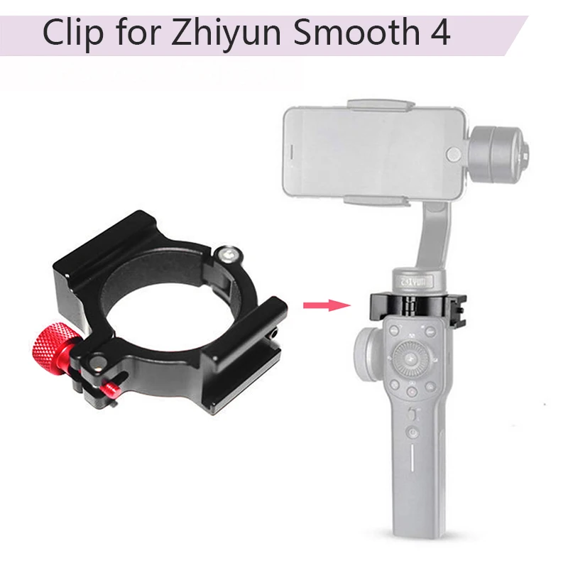 

Adapter Ring Mount Extension Bracket Clip Clamp For Zhiyun Smooth 4 Rode Microphone LED Handheld Gimbals Stabilizer Accessories