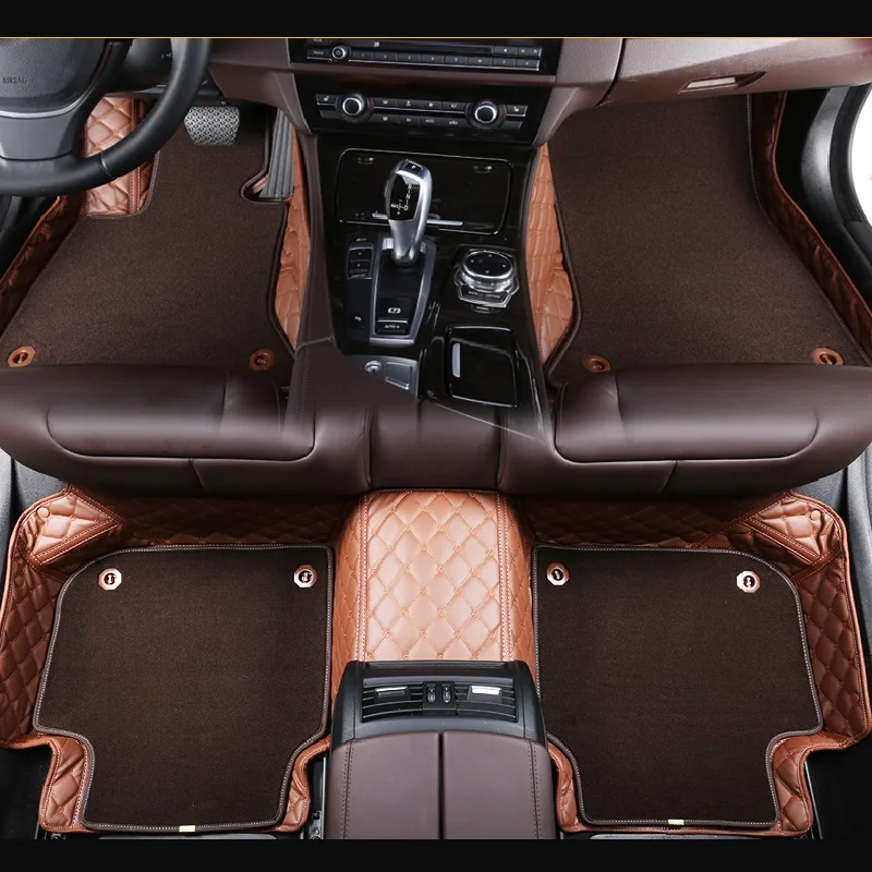 Полный набор автомобильные коврики Водонепроницаемый кожаные Коврики для Mini Cooper