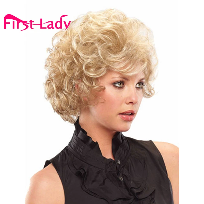 

Kinky Curly Synthetic Wigs for Black Women Afro Wig Curly Short Synthetic Wigs Black African American Cheap Hair for Women Sale