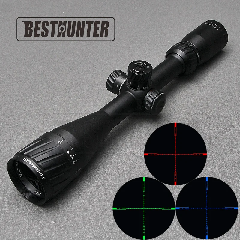 Здесь продается  Hawke 4.5-18x44 AOIR Tactical Riflescope Optical Sight Reticle RGB llluminate Sniper Gear For Hunting Scopes  Спорт и развлечения