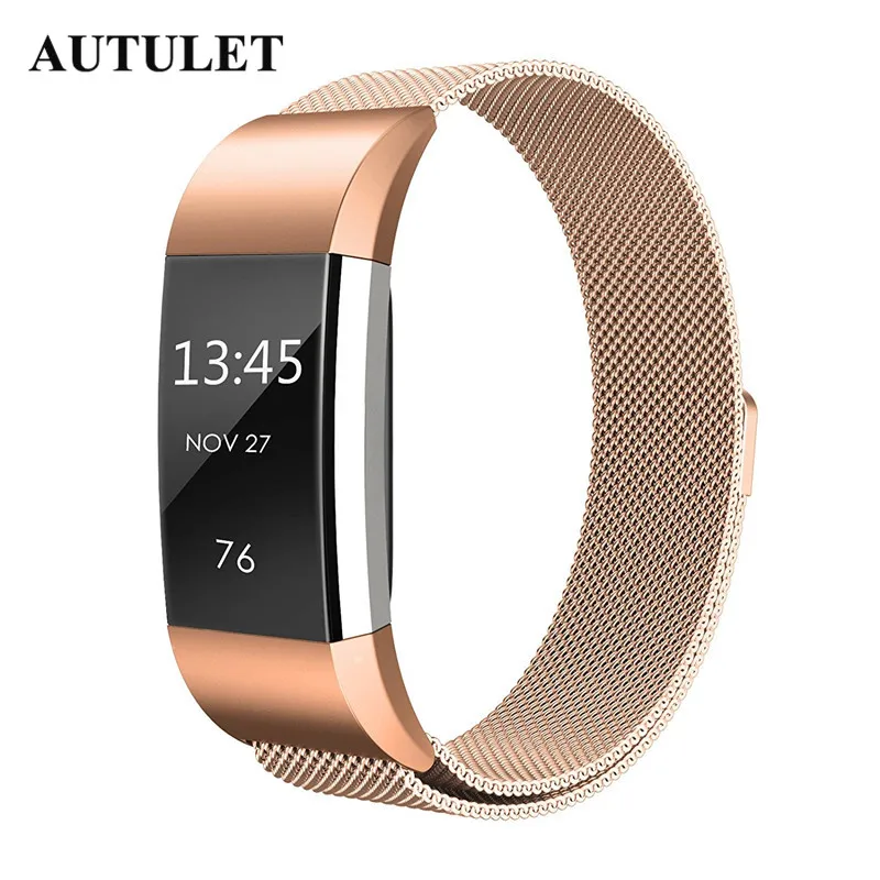 Смарт часы для Fitbit charge 2 Миланцы нержавеющая сталь браслет/блеск fitbit ремешки Цена