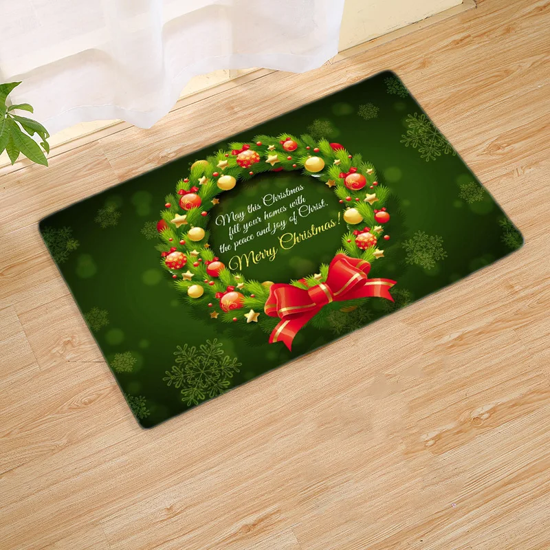 BLRISUP Рождественский коврик с милым мультяшным рисунком, коврик для ванной комнаты, абсорбирующий Нескользящие Коврики для кухни, ковры
