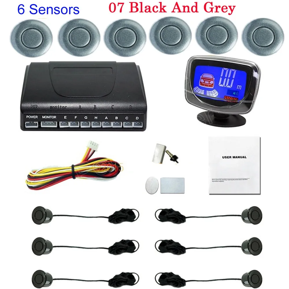 Hot Sale 6 Ultrasonic Sensors Reverse Backup Car Parking sensor radar