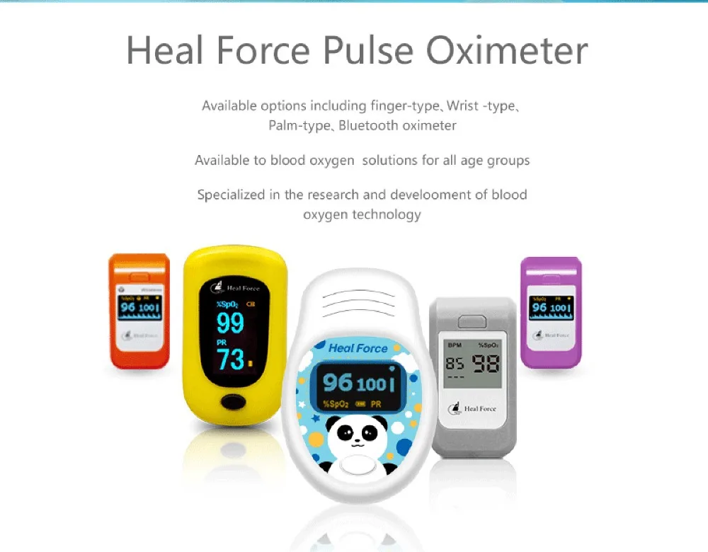 Healforce детский Пульсоксиметр для пальцев Классический SPO2 PR для детей OLED насыщение крови кислородом Пульсоксиметр