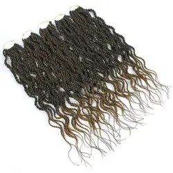 Плетеные косы для волос вьющиеся Сенегальские косички синтетические плетеные волосы для наращивания сенегалские твист 12 прядей/упаковка