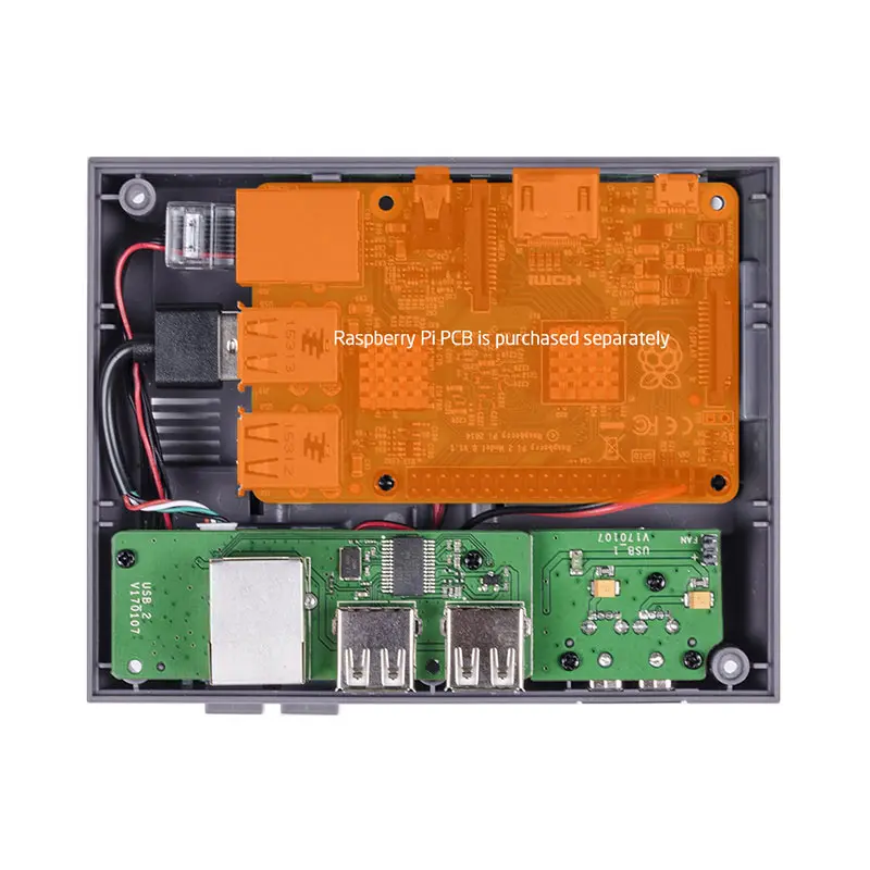 Чехол elerow NESPi 3 2 B + от Old Skool пластиковый чехол для RPI Классический Портативный