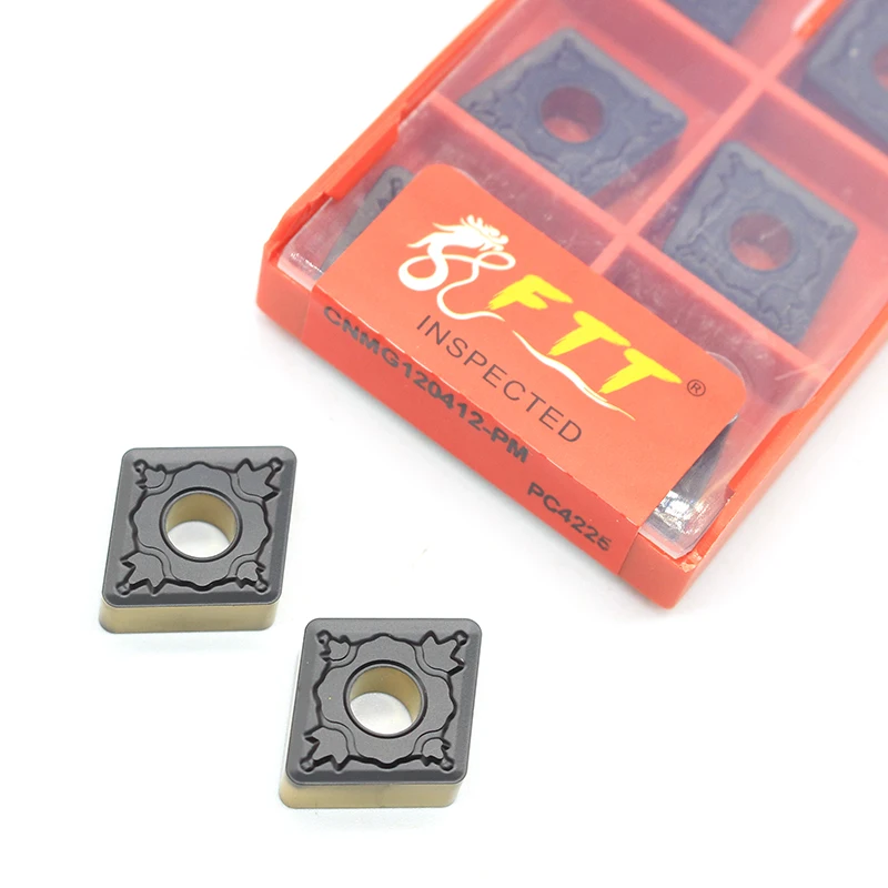 

High quality CNMG120412 PM PC4225 CNC External turning blade lathe tools original carbide tool metal External Turning tool