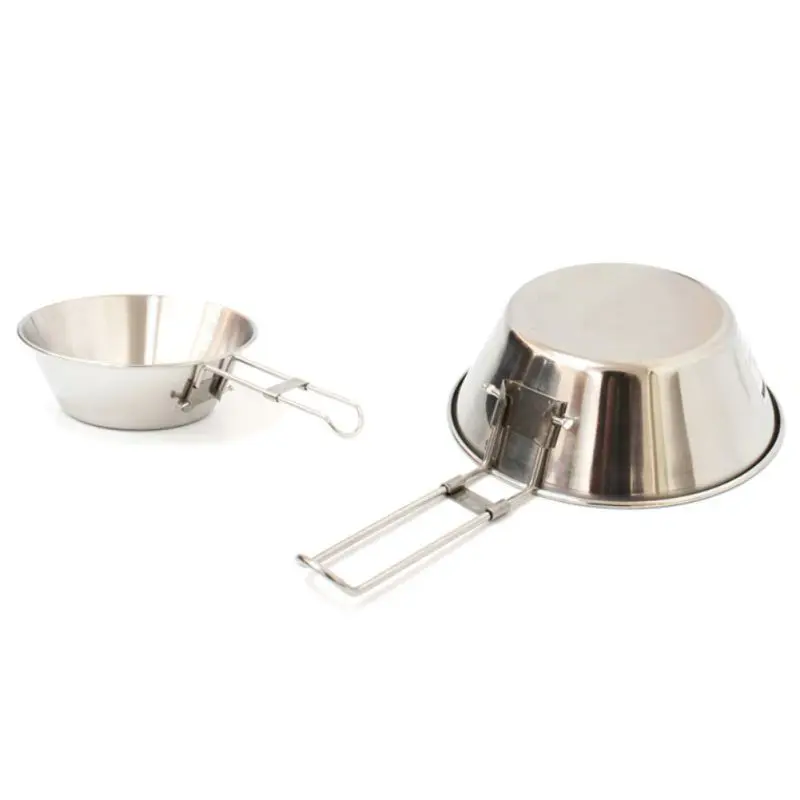 Acero inoxidable plegable estufa de campamento tostadora de pan Rack bandeja pan herramientas de cocina portátil Camping vajilla
