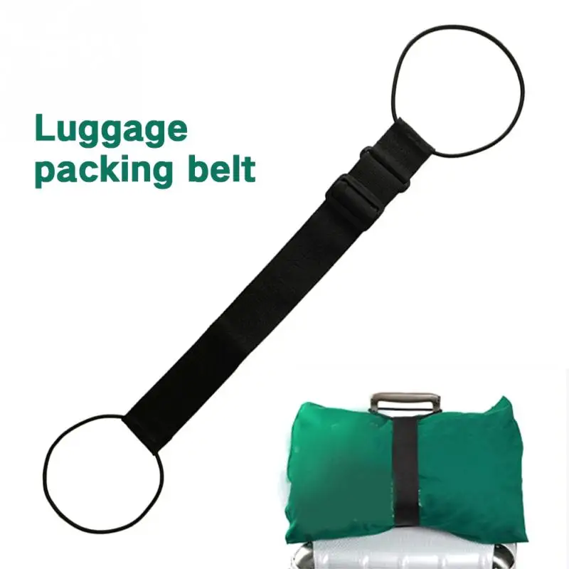Прочный черный нейлоновый портативный багажный ремень для путешествий, фиксированный ремень для упаковки чемодана, регулируемые аксессуары для безопасности, товары