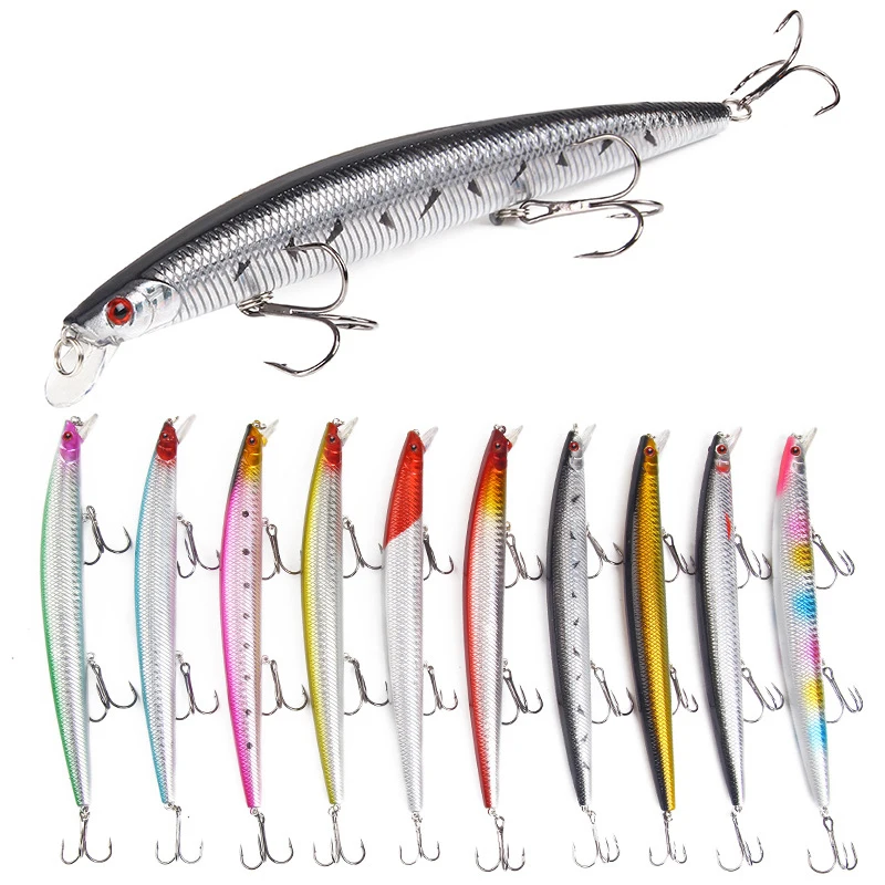 

18cm 26.5g Big Size Minnow Lure Floating Sea Fishing Lures Hard Bait Artificial Pesca Sea Fishing Wobblers Crankbait