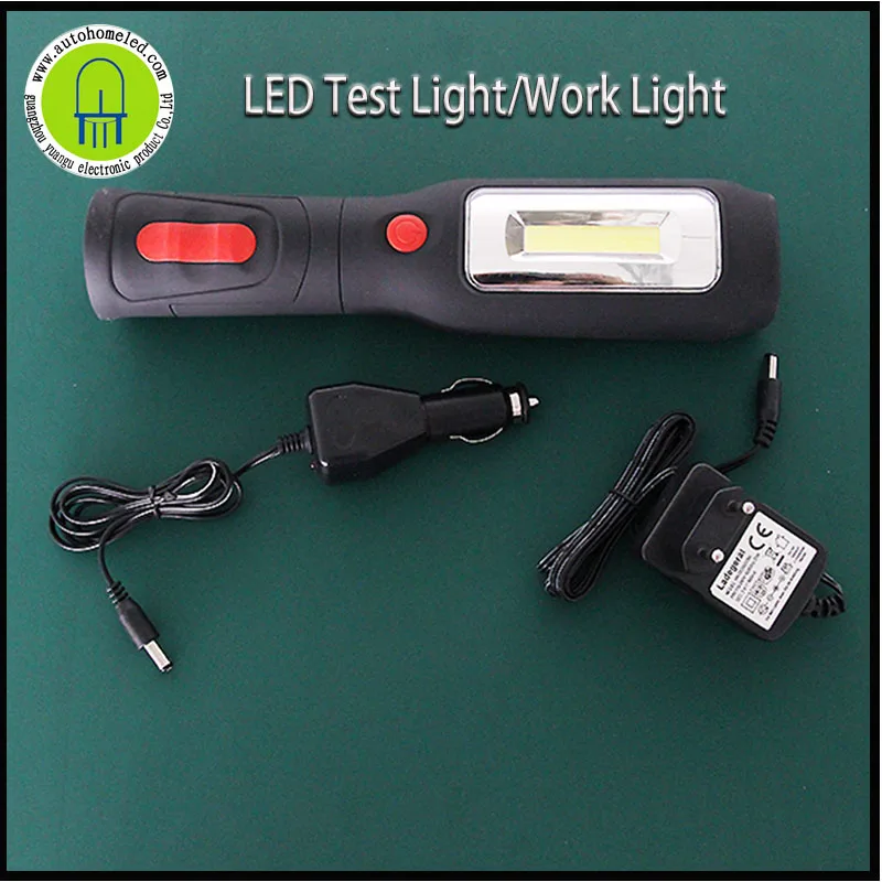 LED COB chip Slim Work Light Rechargeable Inspection with Europe and US standard adaptor (pack x 1) | Автомобили и мотоциклы