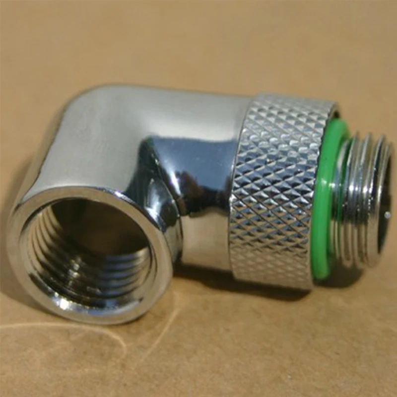

G 1/4 90 Degree Elbow Rotation for Computer Water Cooling Cooler Can Rotate 360 Degrees Water Rotating Adapter