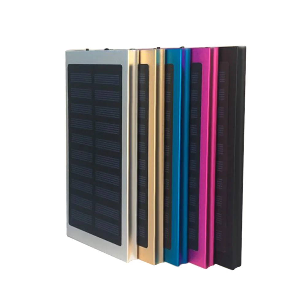 

Solar Power Bank 10000mAh External battery Portable Backup Power Supply Battery Case Power Charger For xiaomi For iPhone 8