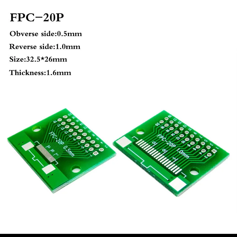 1 шт. двухсторонний 0,5 мм 1 мм FFC FPC 6 8 10 12 20 30 40 50 60 Pin до 2,54 мм FPC/FFC SMT адаптер гнездо пластины печатной платы разъем