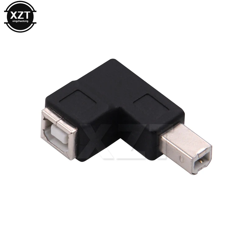 Newest right angled 90 degree usb 2 0 b type male to female extension