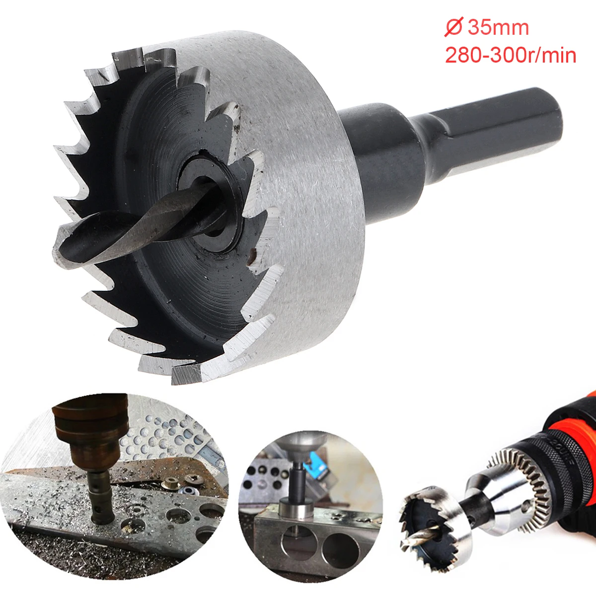 35mm HSS Hole Saw Core Drill Bit Metal Hole Saw Drill Bit for Steel