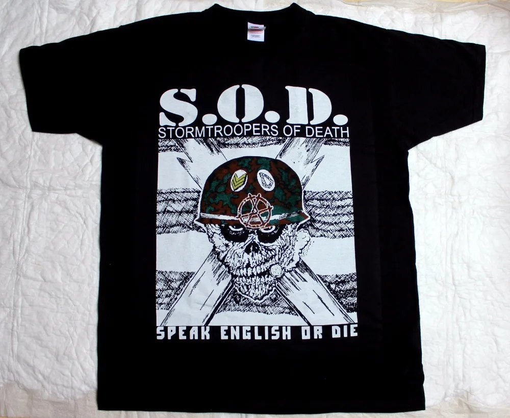 2019 New Fashion Men'S T-Shirt Short Sleeve Summer Men Clothing S.O.D. STORMTROOPERS OF DEATH ANTHRAX NUCLEAR ASSAULT T shirt