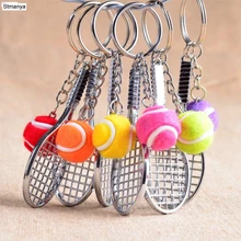 Tennis Schläger Keychain-Nette Sport Mini Keychain auto 6 farbe Anhänger Schlüsselanhänger Sport Schlüssel Kette, Die liebe sport Geschenke 17248