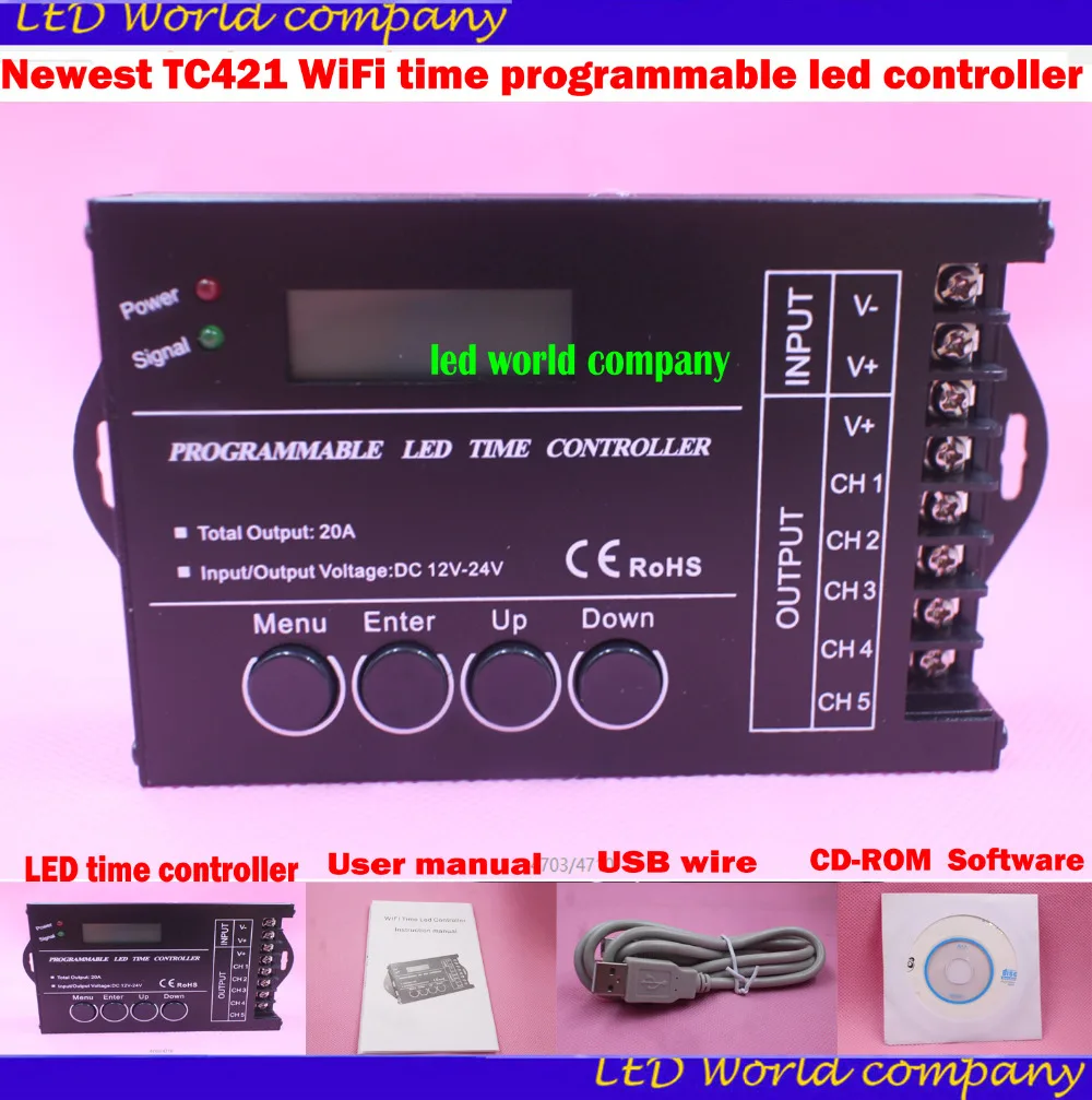 Newest TC421 WiFi Time Programmable Led Controller, 59 OFF
