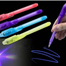 Невидимые чернила ручка с УФ-светильник Новинка Рисование Развивающие игрушки для детей волшебные ручки светящиеся игрушки Детский подарок на вечеринку
