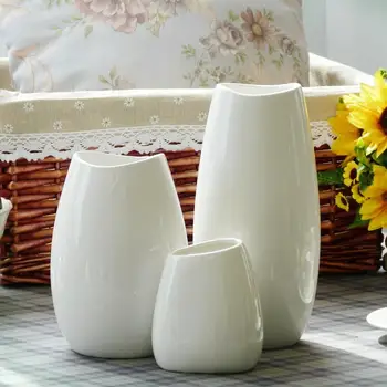 

Floor Vase Medium and Small Classic White Ceramic Vase Arts and Crafts Decor Flower Vase Creative Gift Household Decoration S