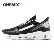 ONEMIX Luxury Sneakers Women Black White Comfortable Breathable Mesh Flats Female Platform Outdoor Sport Running Shoes for Women