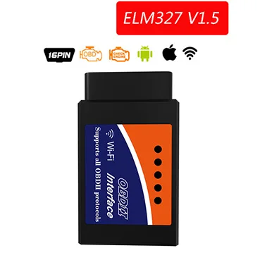 Автомобильный диагностический инструмент hhodd V1.5 ELM327 HH OBD Advanced OBDII OBD2 bluetooth wifi Mini ELM327 автоматический беспроводной адаптер Сканер - Цвет: WIFI V1.5