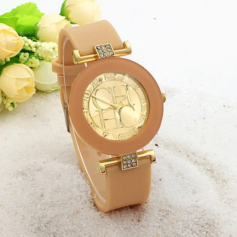 Новинка 2019 года Элитный бренд повседневное повседневные часы для женщин спортивные силиконовые часы Relogios Feminino Золотые женские наручные