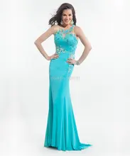Nach Maß Modische Longo Vestidos de noite 2016 Sexy Illusion Sheer formales Kleid lange Meerjungfrau Abendkleider