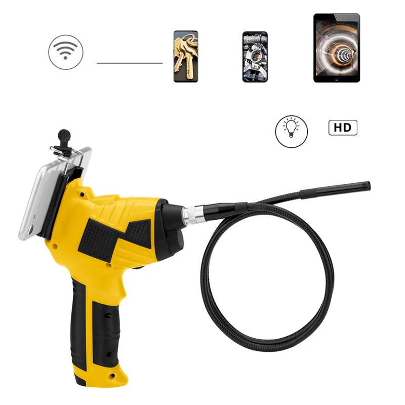 

WiFi Wireless Multifunctional Handheld Borescope Industrial Borescope With 6 LEDs for IOS and Android
