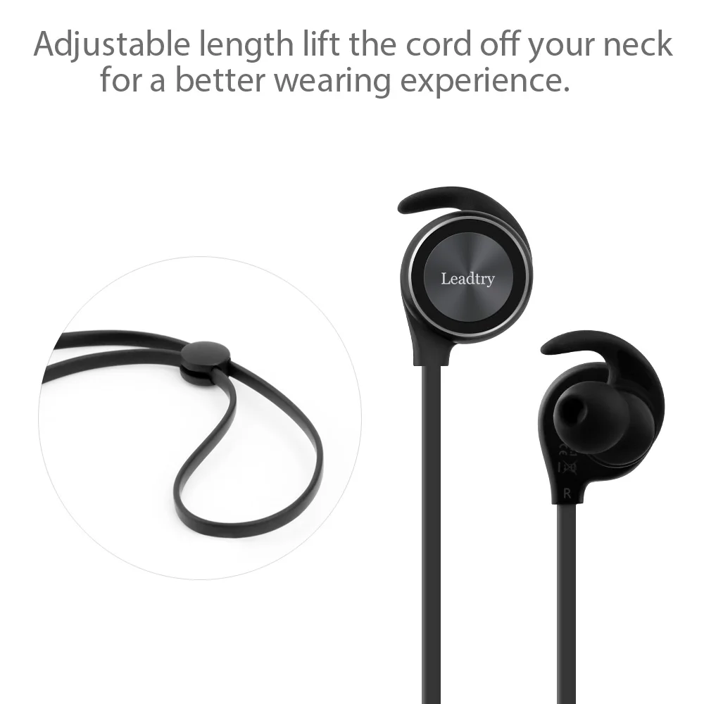 LeadTry Спортивные Bluetooth Наушники Беспроводная гарнитура стерео Бас Звук