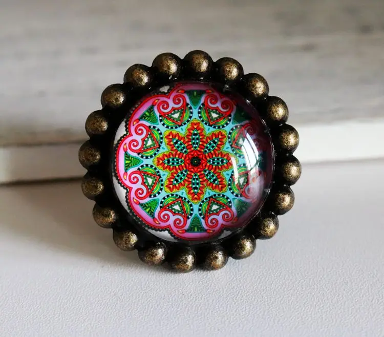 Colorful-Drawer Knobs Antique Bronze Crystal Dresser Drawer Knobs American Cabinet Handles Pull Knob Ornate /Furniture Hardware