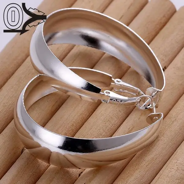 Посеребренные серьги, свадебные ювелирные аксессуары, модные гладкие серебряные серьги в форме яйца для женщин