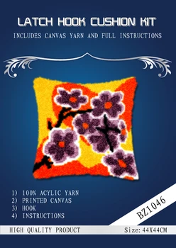 

oneroom Violet new flowers cross stitch pillow Placemats method of needlework kit latch hook rug kit / embroidered pillow