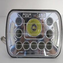 Emark 7x5 дюймов светодиодные фары используется для грузовиков IP68 водонепроницаемый 45 Вт 3 Вт привело высокий/Низкий луч Фары off road фары грузовика