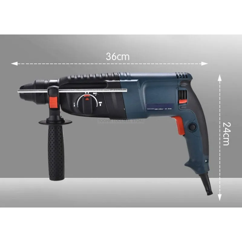 220 В, 26 мм, три функции, светильник, электрический молоток, ударная дрель, мощная дрель, электрическая дрель, бытовая техника, ручной набор инструментов