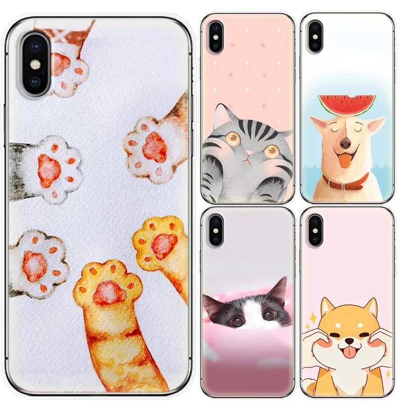 Мягкий чехол для телефона милый мультяшный Xiaomi 5/ 5S/ 5C/ 6X/ 8/ 8SE/ 8Lite/ Note3 Цветной