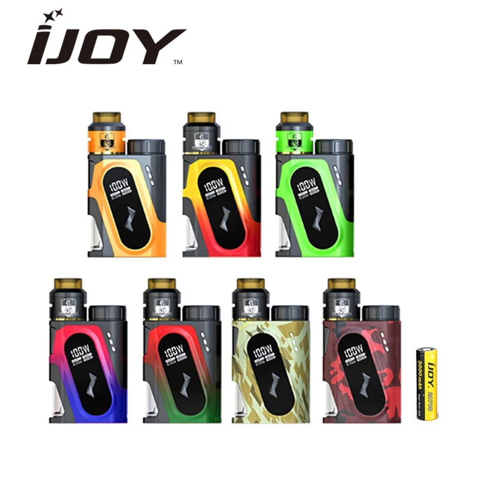 

Original IJOY CAPO SRDA 100W 20700 Squonker Kit 3000mAh Battery CAPO Squonker MOD W/ COMBO SRDA Atomizer E-cigarette Vape Kit