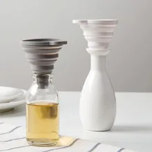 OTHERHOUSE Складная силиконовая воронка, наполнение пустых бутылок, портативные складные воронки для масляный соус, жидкость, Висячие кухонные инструменты