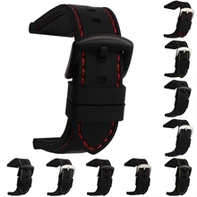 Универсальный ремешок для часов силиконовый резиновый ремешок для часов водонепроницаемые 20 мм 22 мм 24 мм 26 мм ремень для часов