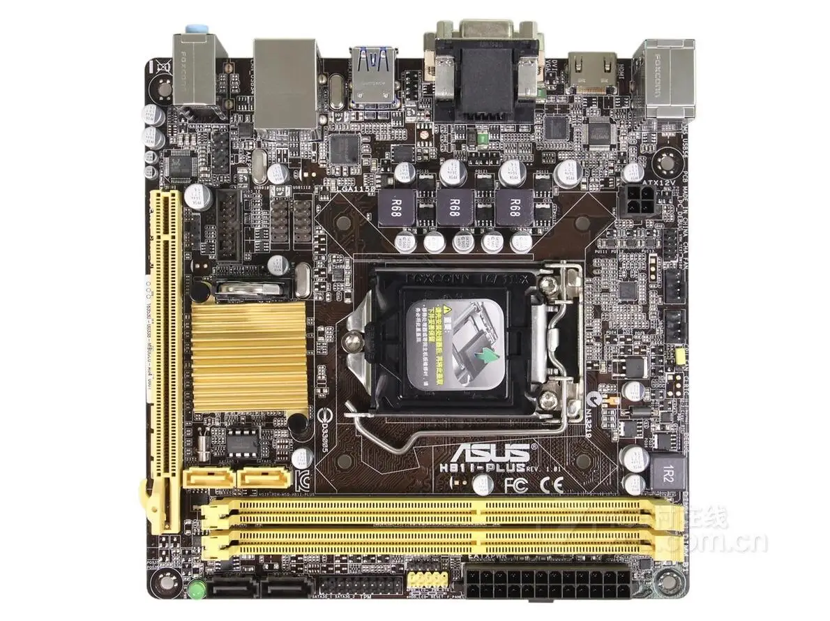 

ASUS H81I-PLUS 1150 pin H81 small board support USB3.0 SATA3 support HD used 90%new