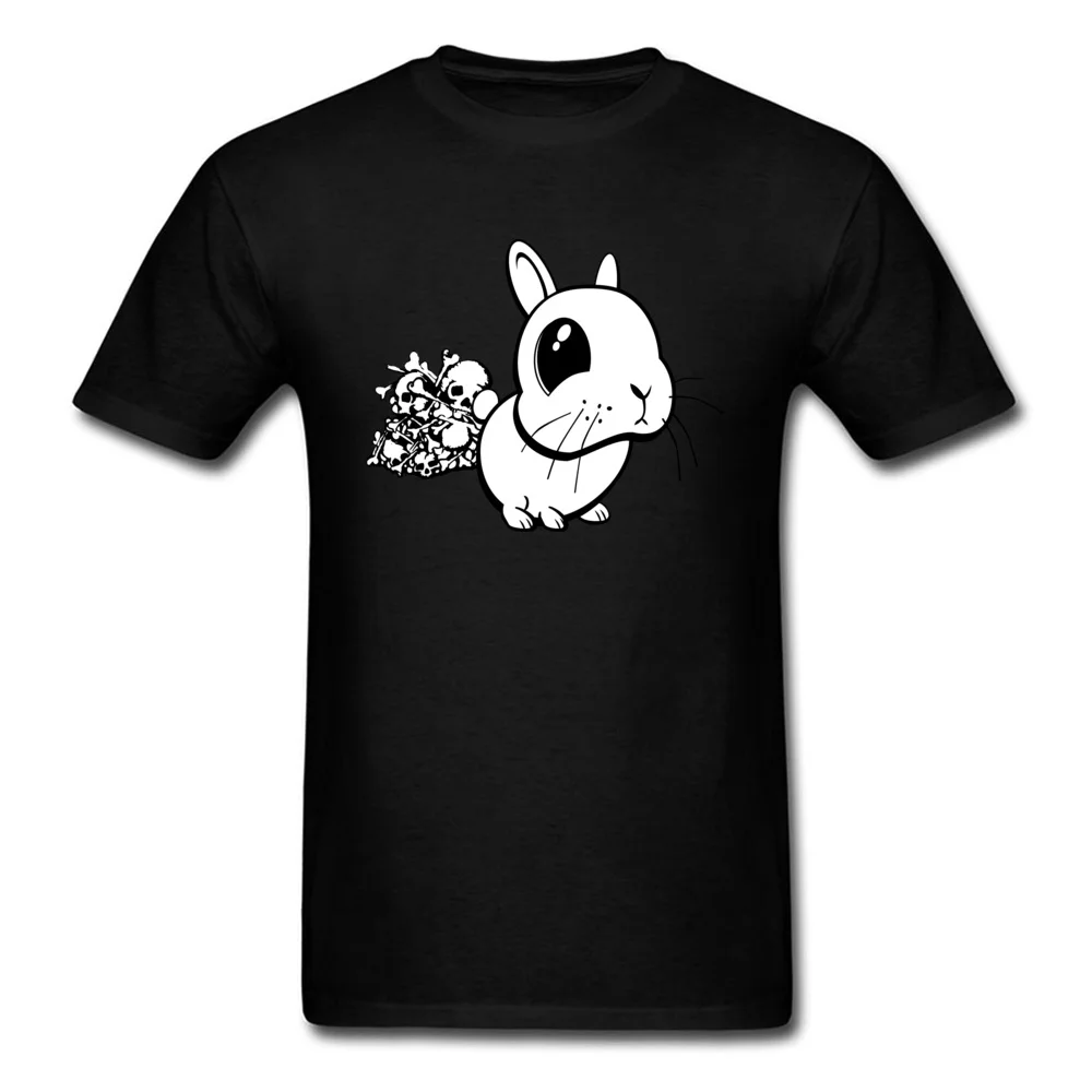 Bunny Europe Top T-shirts for Men Cotton Fabric Summer/Fall T Shirt Slim Fit Sweatshirts Short Sleeve Brand New Round Collar Bunny black