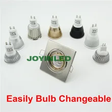 8 шт./лот 3 Вт 5 Вт Атлас Никель gu10 mr16 spotlight встраиваемый потолочный светодиодный свет вниз