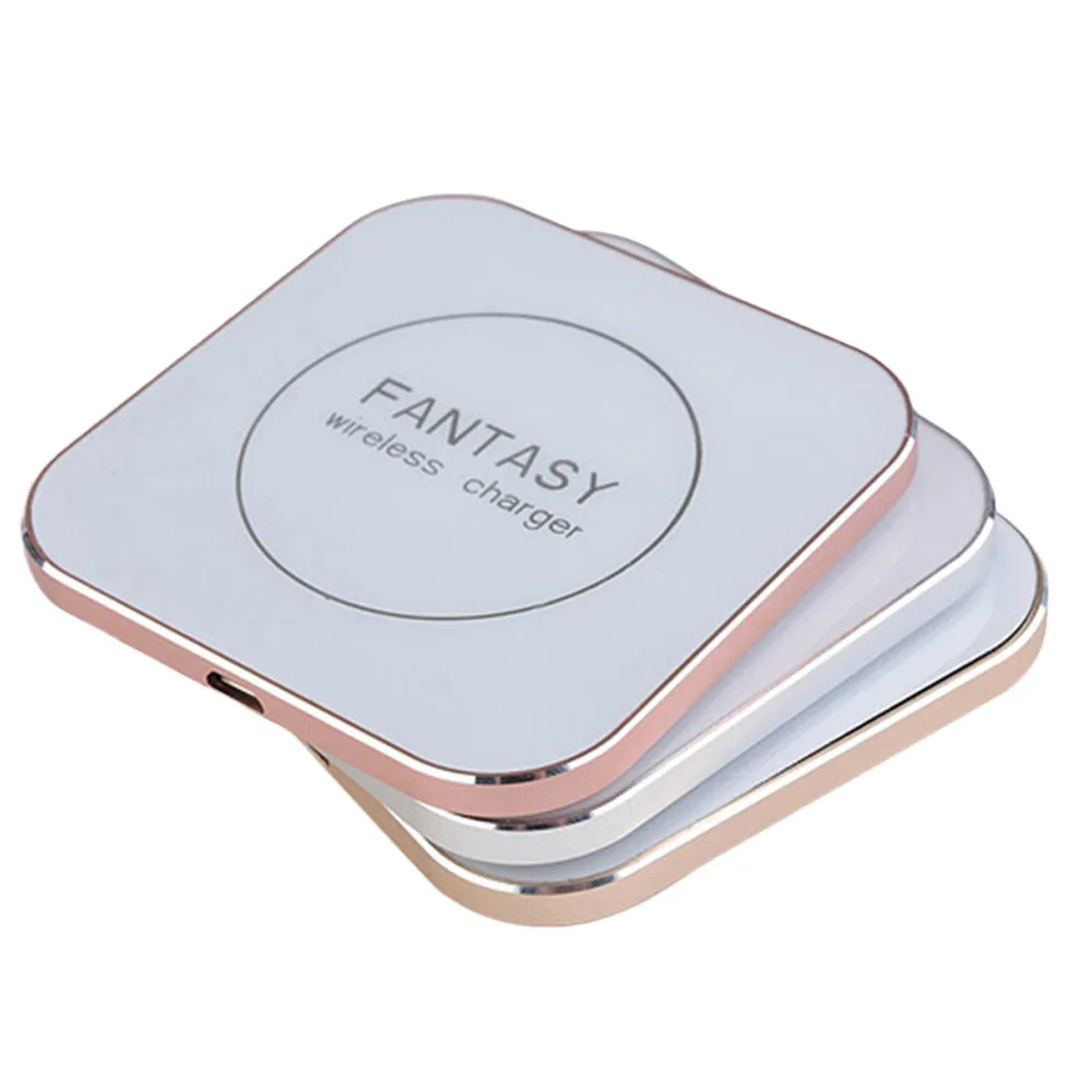 

QI Wireless Charger for iPhone 8/8 Plus Metal Mobile Phone Wireless Charging QI Charger for iPhone X Samsung Wireless Charger