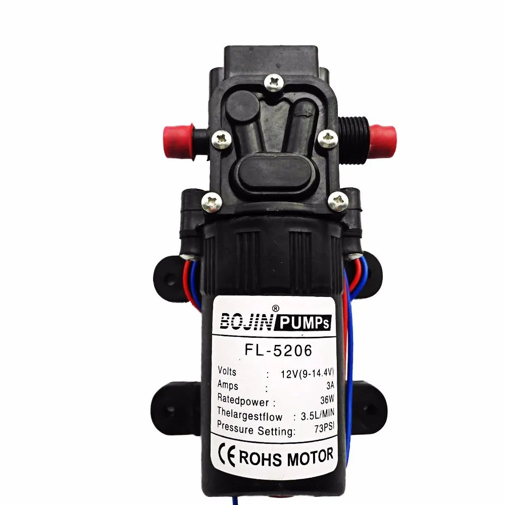 single screw DC12 V 73PSI 3 5L m Water High Pressure Diaphragm Self Priming Pump Caravan
